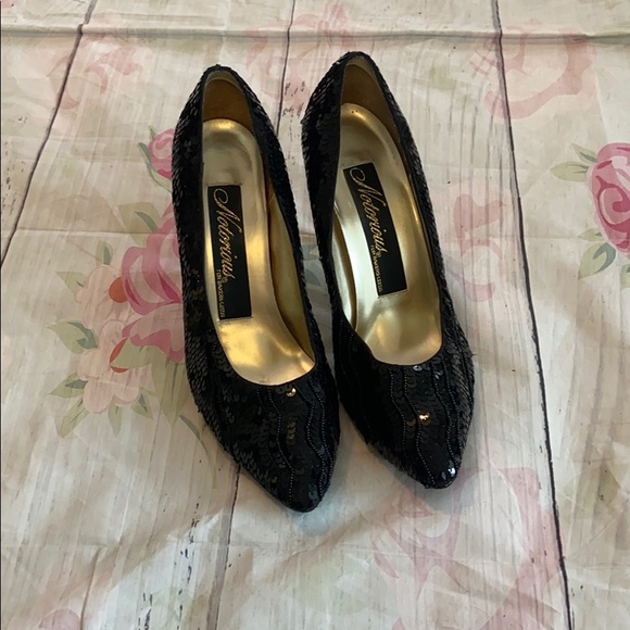 ๐ฅ Black Sequin Heels plz read description - Picture 2 of 4
